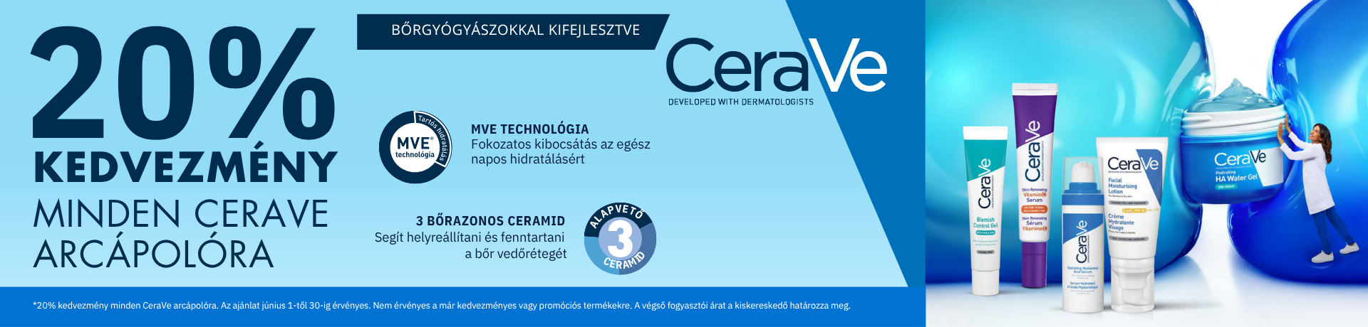 Cerave arc�pol�si term�kek 20% kedvezm�ny - 2026.06.01.-2026.06.30