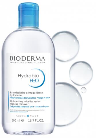 Hydrabio H2O arc és sminklemosó BIODERMA 250ml