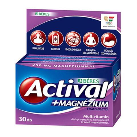 Actival + Magnézium filmtabletta 30x