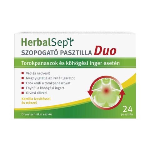 Dr.Theiss HerbalSept Duo pasztilla Kamilla 24x