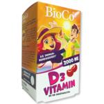 BioCo D3 vitamin 2000NE rgtabletta cseresznye 90x